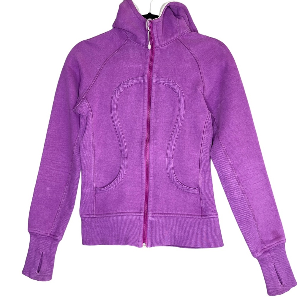 Lululemon Athletica Purple Long Sleeve Scuba Hoodie Sweater Size 4